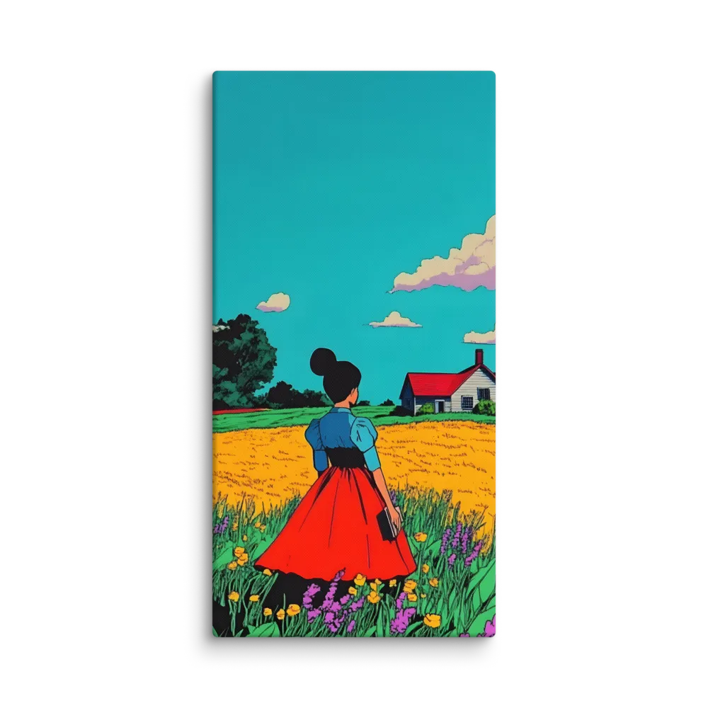 Whispers of a Sunlit Meadow | Canvas | 30″×60″