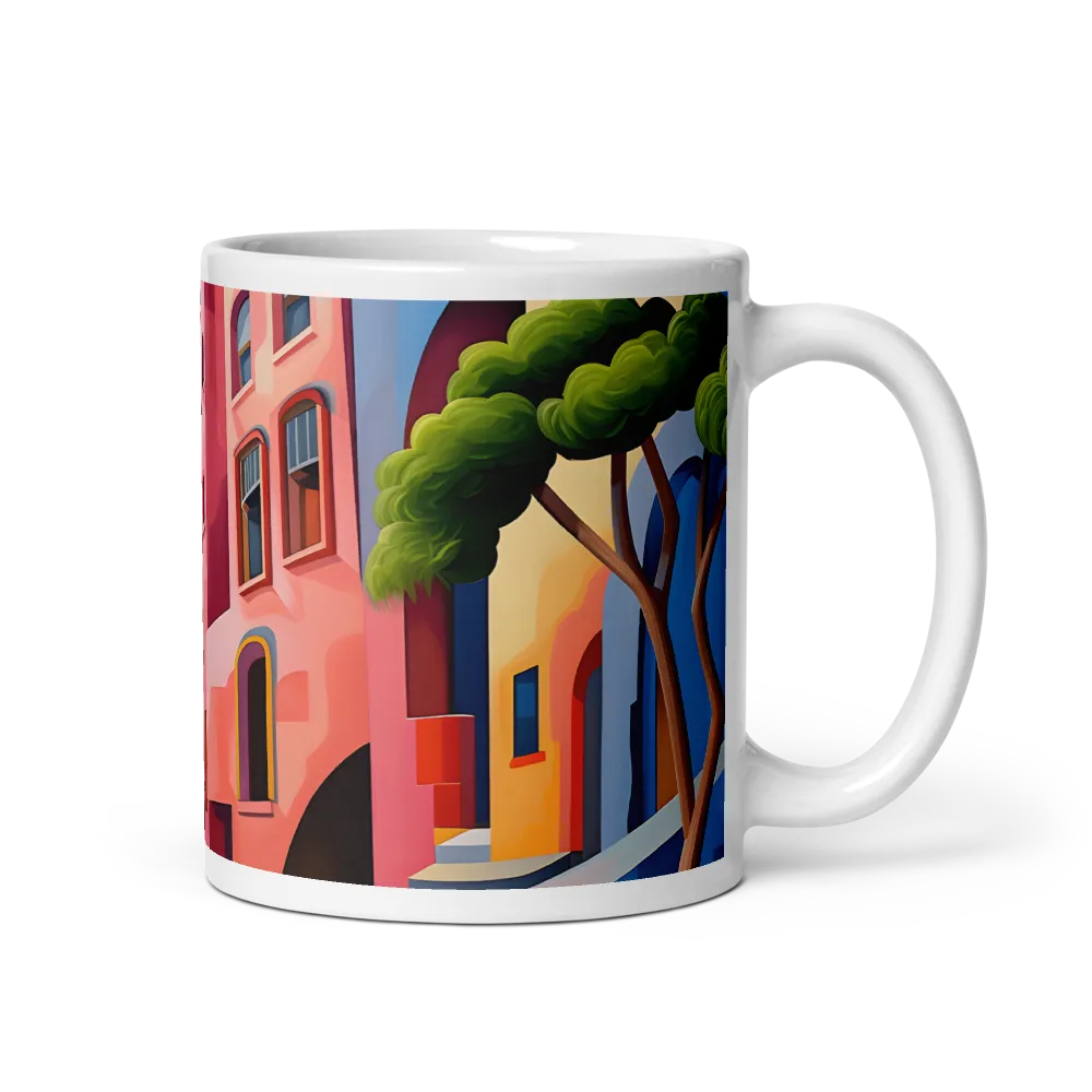 Whimsical Cityscape | Mug with White inside | 11 oz