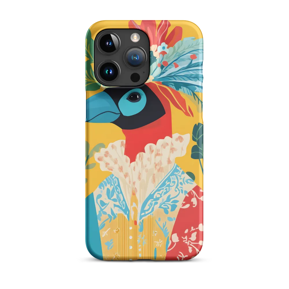 The Regal Parrot: A Celebration of Color | Phone Case |  15 Pro Max | Snap Case | Matte