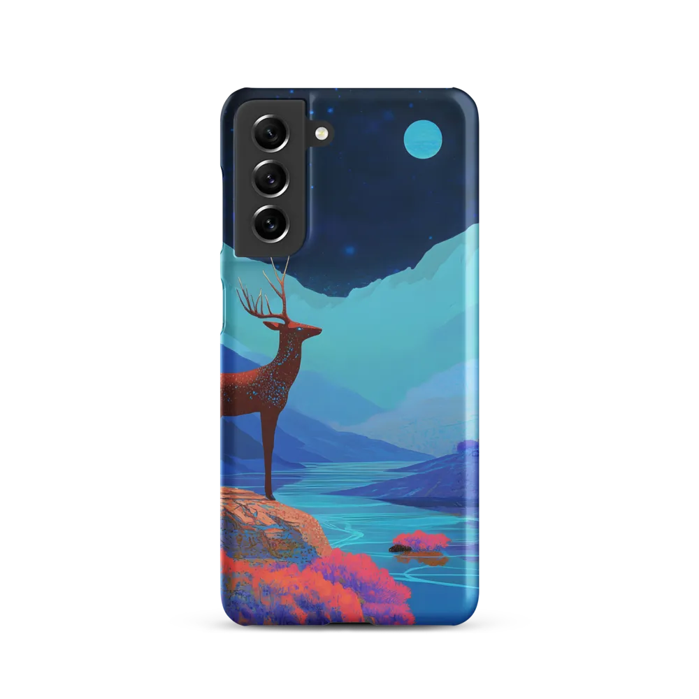Cosmic Serenity: The Starlit Stag | Phone Case |  S21 | Snap Case | Matte