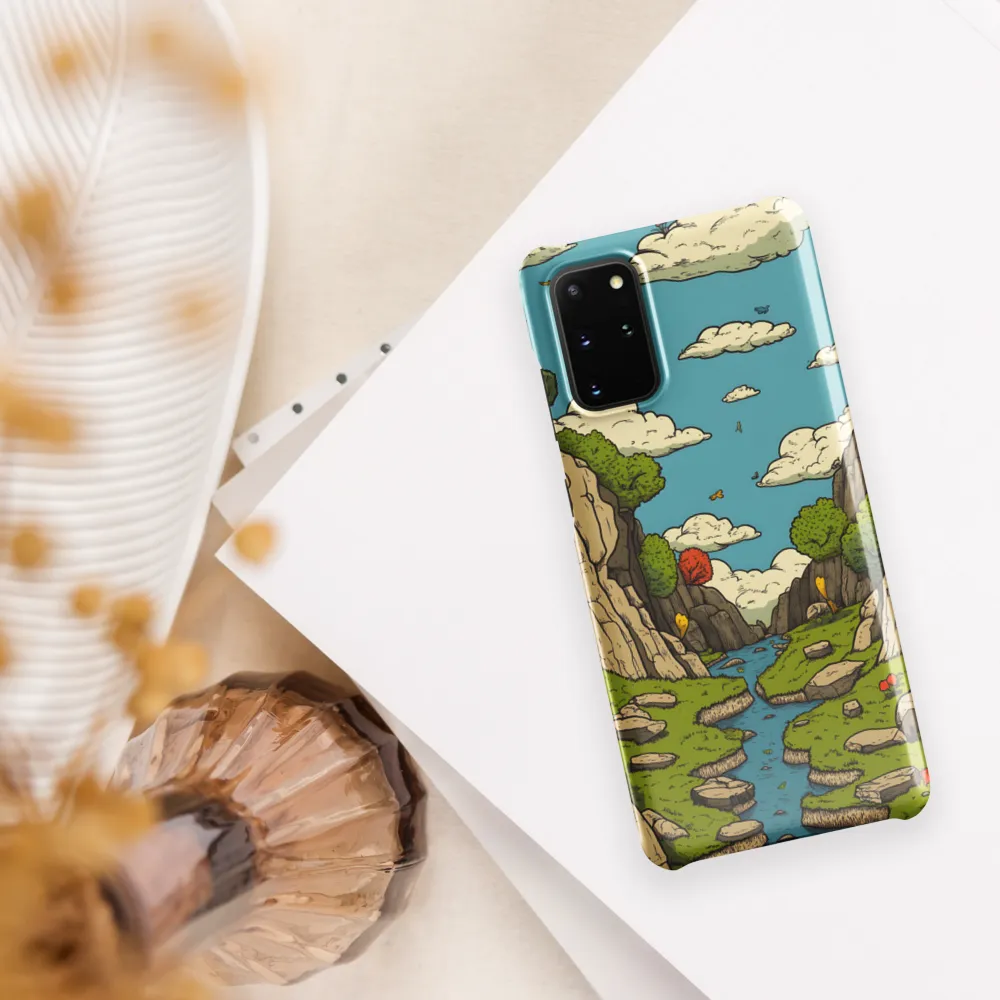 Whimsical Serenity: A Canyon Landscape