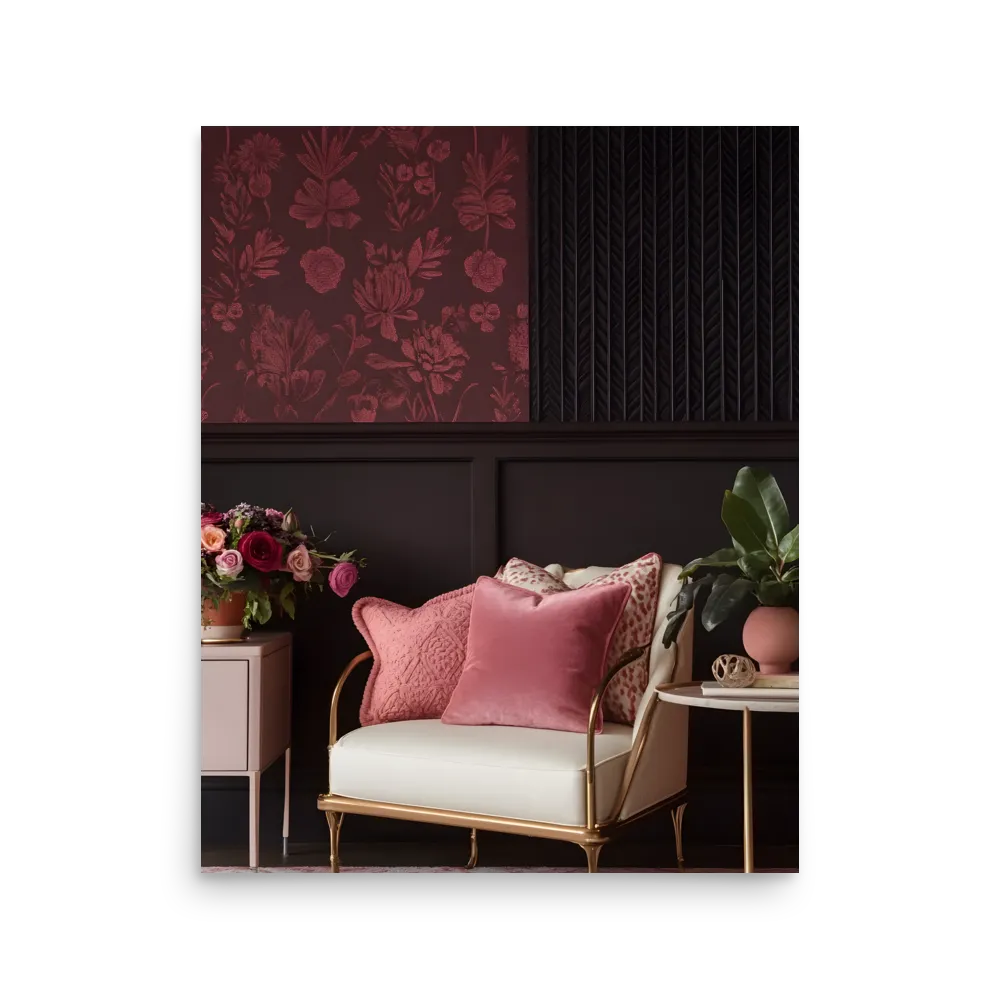 Elegance in Contrast: A Modern Interior Design | Poster | 16″×20″