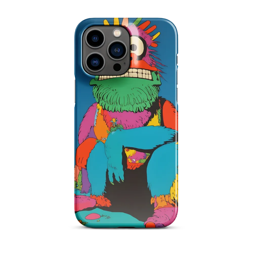 Whimsical Giant: A Playful Monster Encounter | Phone Case |  14 Pro Max | Snap Case | Glossy