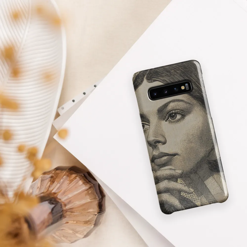 Contemplative Reflection | Phone Case |  S10 | Snap Case | Glossy