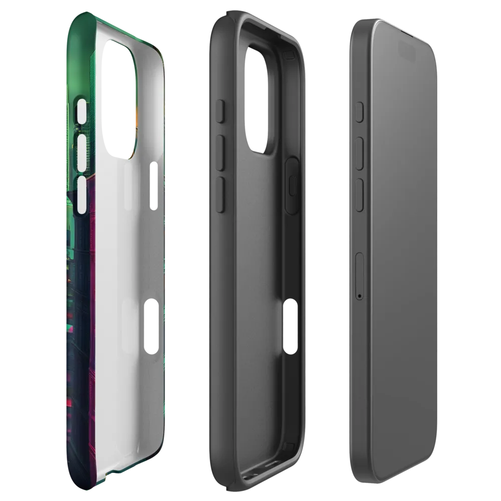 Urban Surrealism: Neon Dreams | Phone Case |  16 Pro Max | Tough Case | Matte