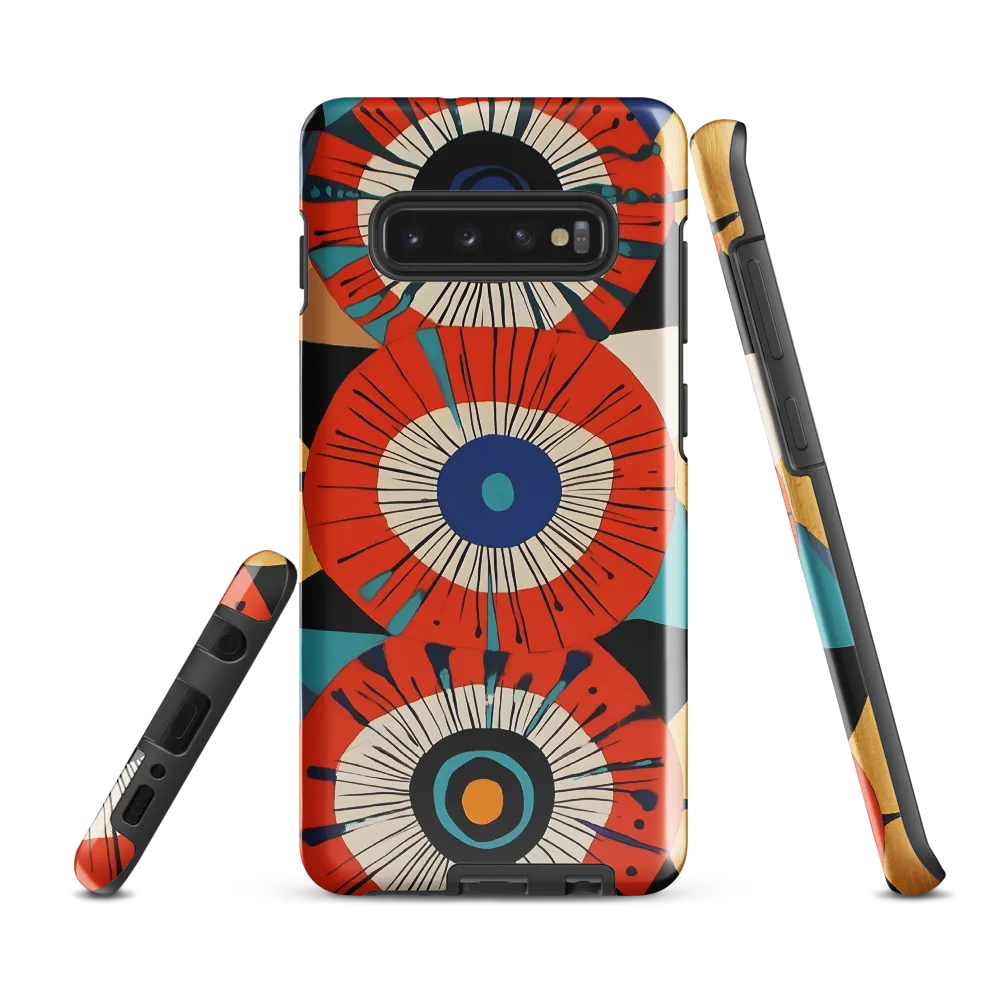 Vibrant Concentric Harmony | Phone Case |  S10 Plus | Tough Case | Glossy