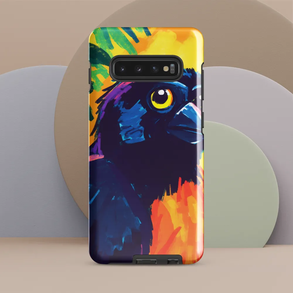 Vivid Avian Encounter | Phone Case |  S10 Plus | Tough Case | Glossy