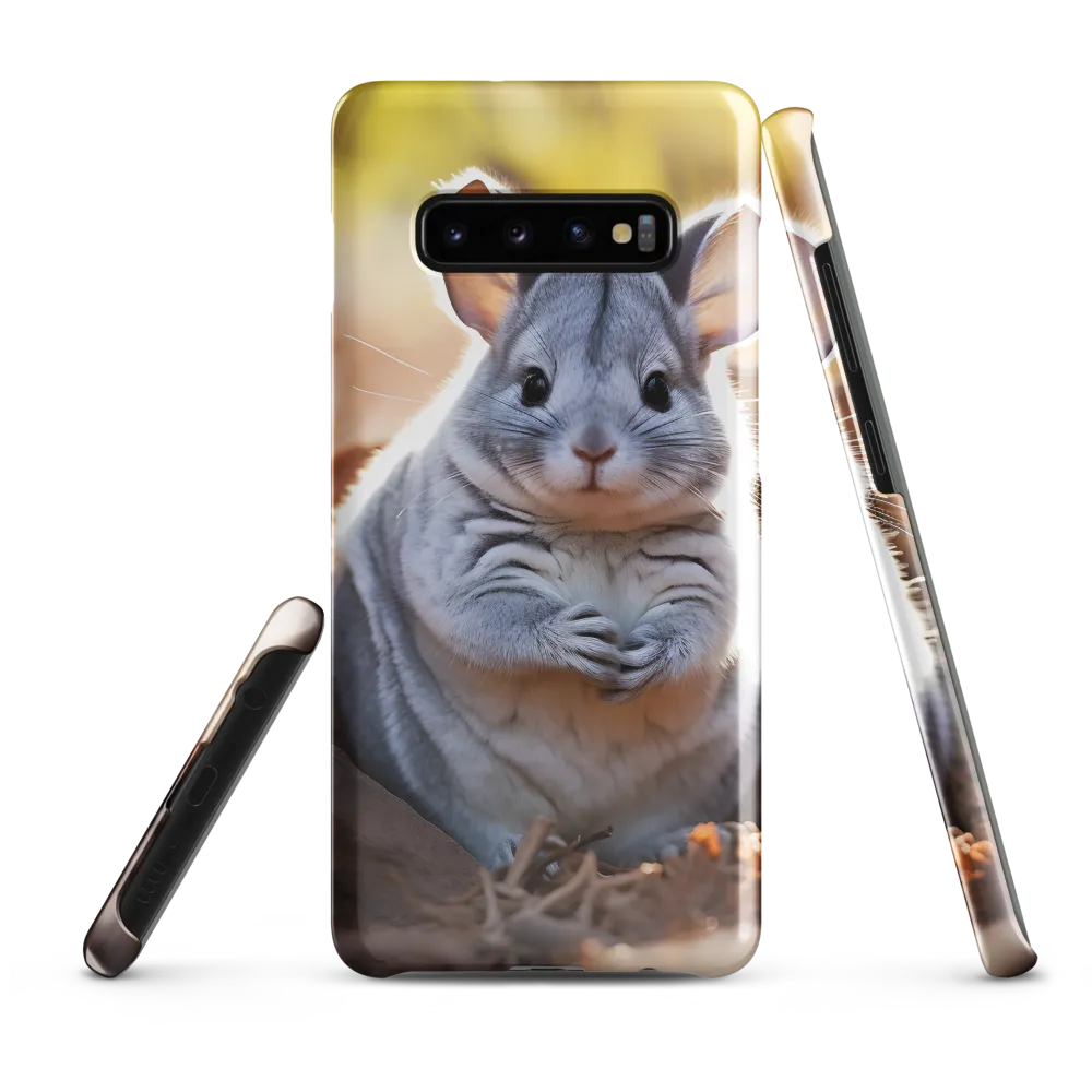 Gentle Whispers of Nature: The Chinchilla | Phone Case |  S10 Plus | Snap Case | Glossy