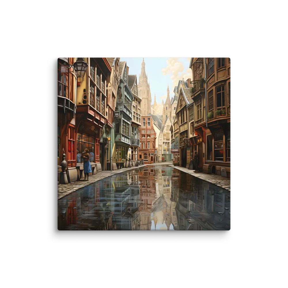 Reflections of a Timeless City | Canvas | 30″×30″