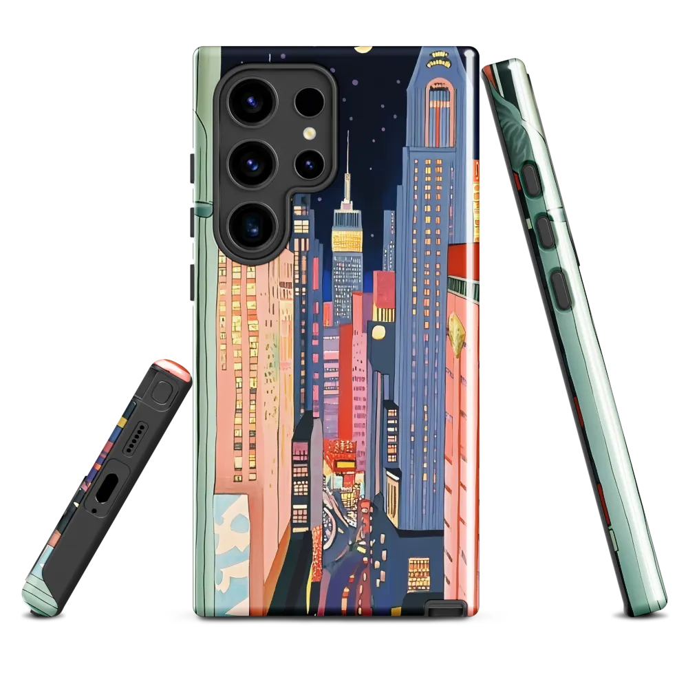 Urban Dreamscape: A Pop Art Night | Phone Case |  S24 Ultra | Tough Case | Glossy