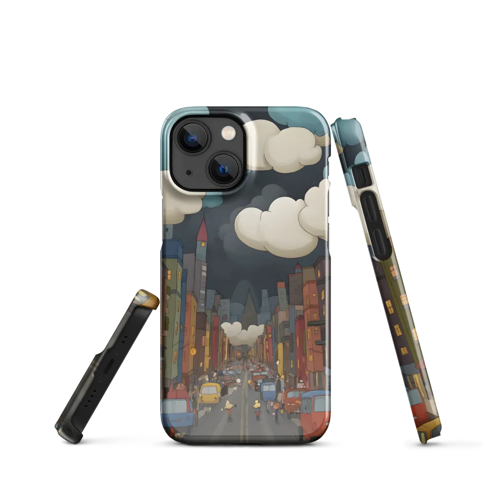 Urban Symphony: A City Awakens at Dusk | Phone Case |  13 Mini | Snap Case | Glossy