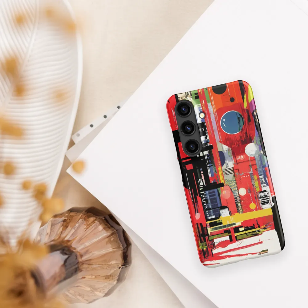Urban Echoes: A Futuristic Reverie | Phone Case |  S24 | Snap Case | Matte