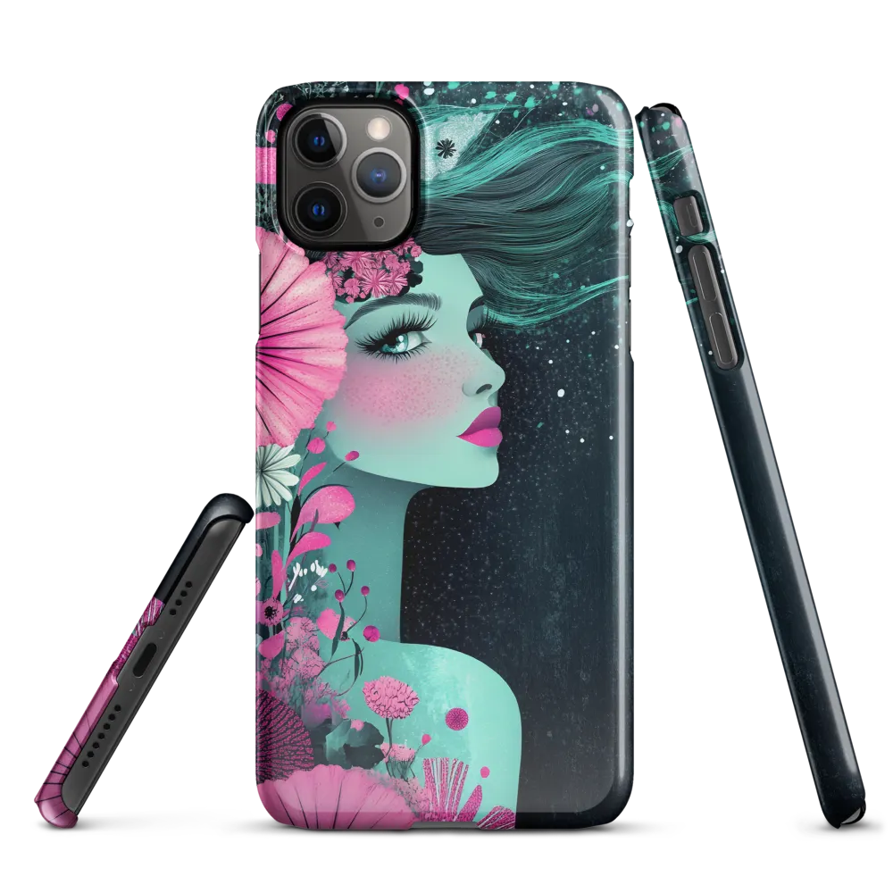 Floral Harmony: Portrait of Serenity | Phone Case |  11 Pro Max | Snap Case | Glossy