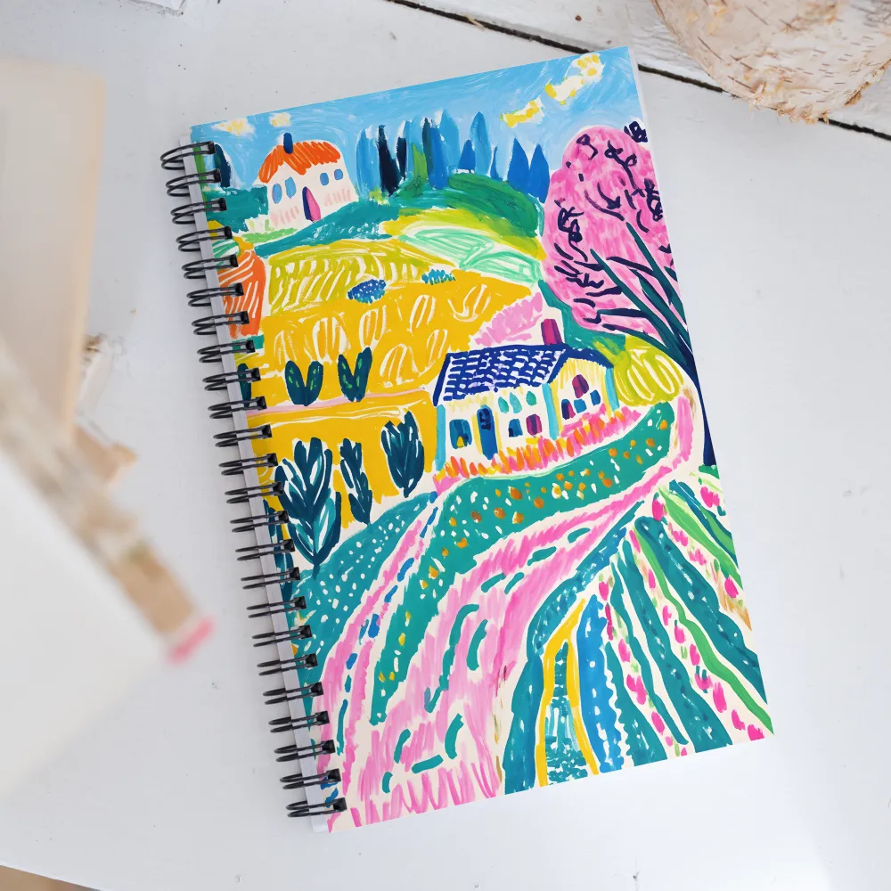 Vibrant Countryside Dreams | Spiral Notebook