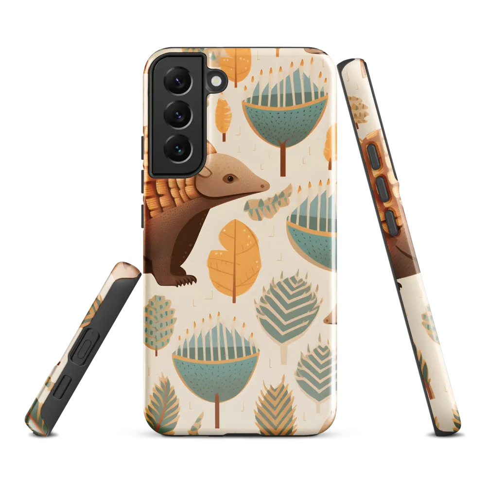 Pangolins in a Whimsical Habitat | Phone Case |  S22 Plus | Tough Case | Glossy