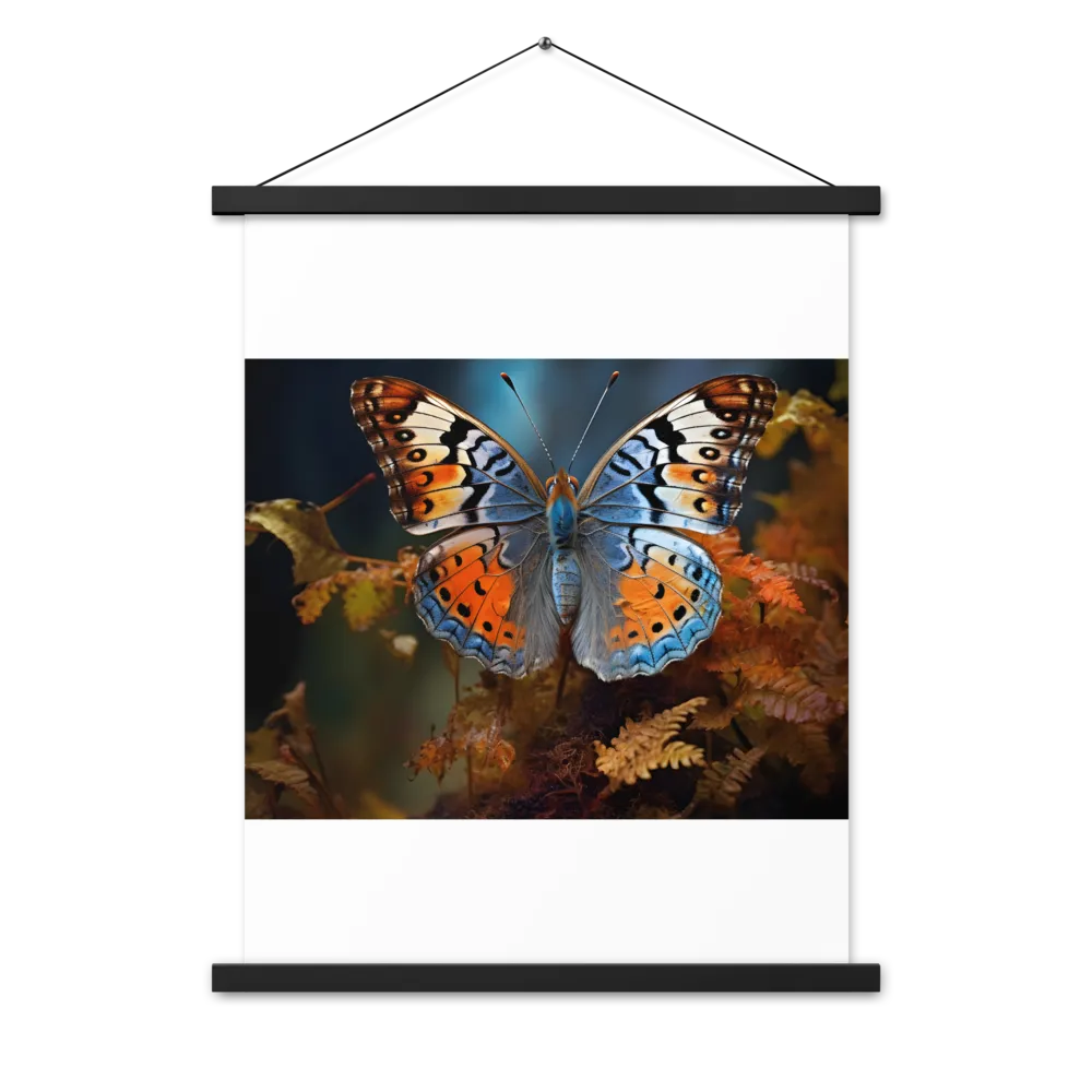 Harmony in Color: The Butterfly | Poster With Black Wood Hanger | 18″×24″