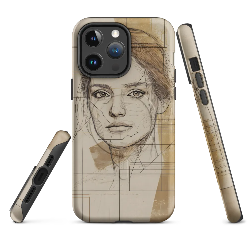 Geometric Elegance: A Modern Portrait