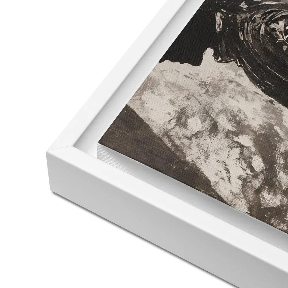 The Silhouette of Valor | Canvas with White Frame | 16″×20″