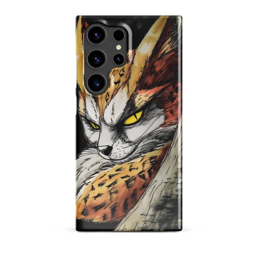 Fierce Gaze of the Wild Cat