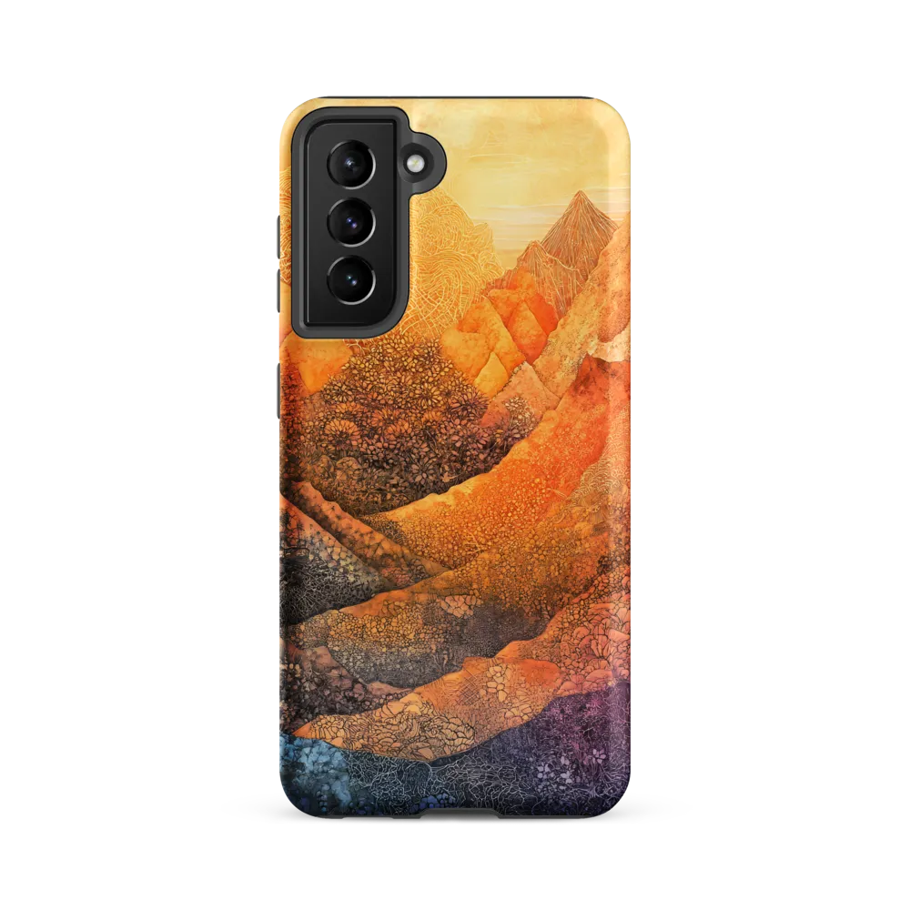 Serene Peaks of Color
