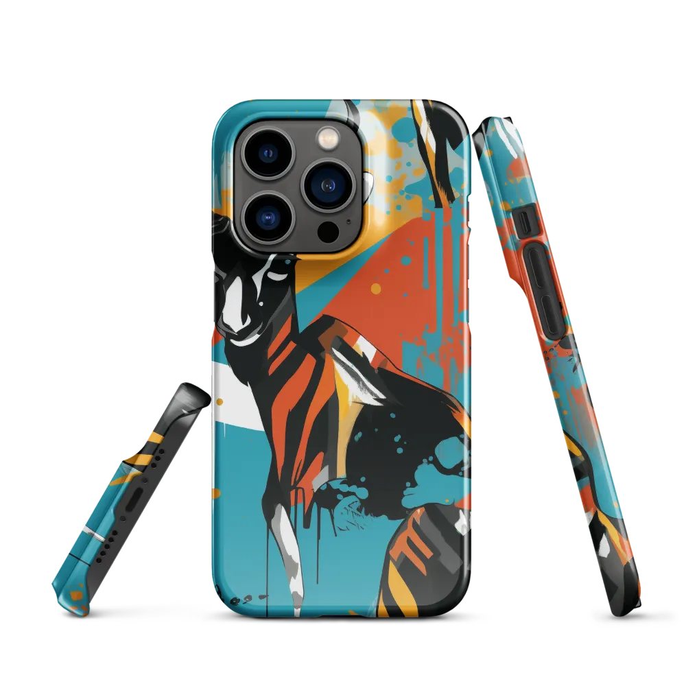 Dynamic Antelope in Vivid Abstract | Phone Case |  14 Pro | Snap Case | Glossy