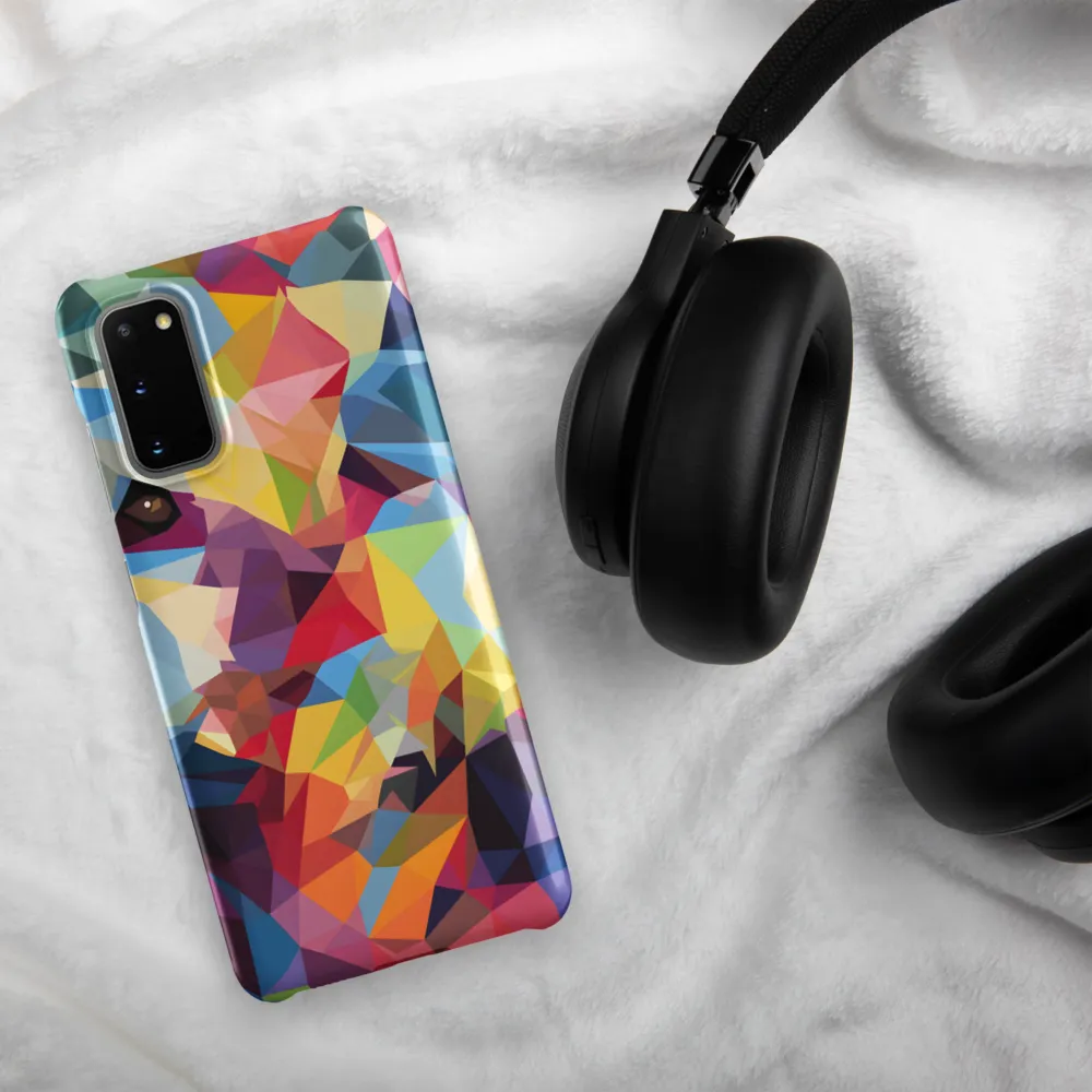Playful Geometry: The Bear's Face | Phone Case |  S20 | Snap Case | Matte