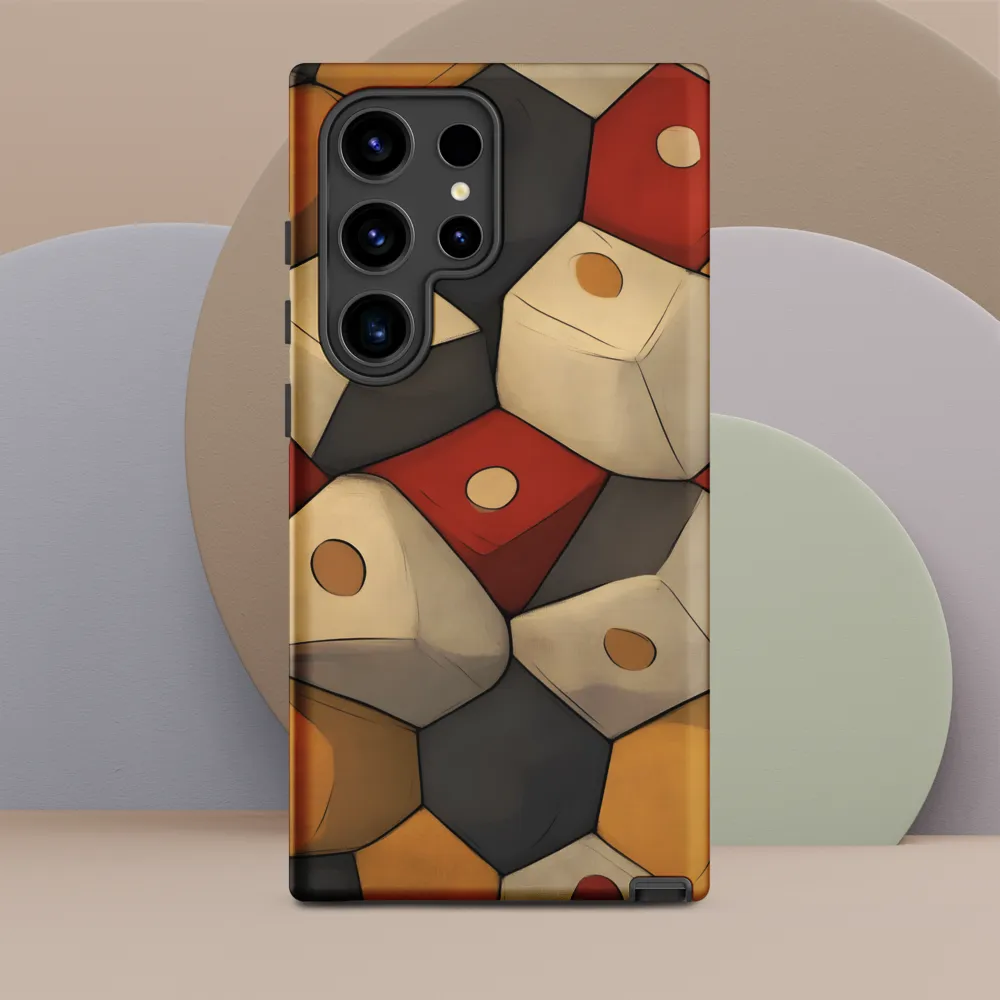 Interlocking Hexagons: An Abstract Dance of Color