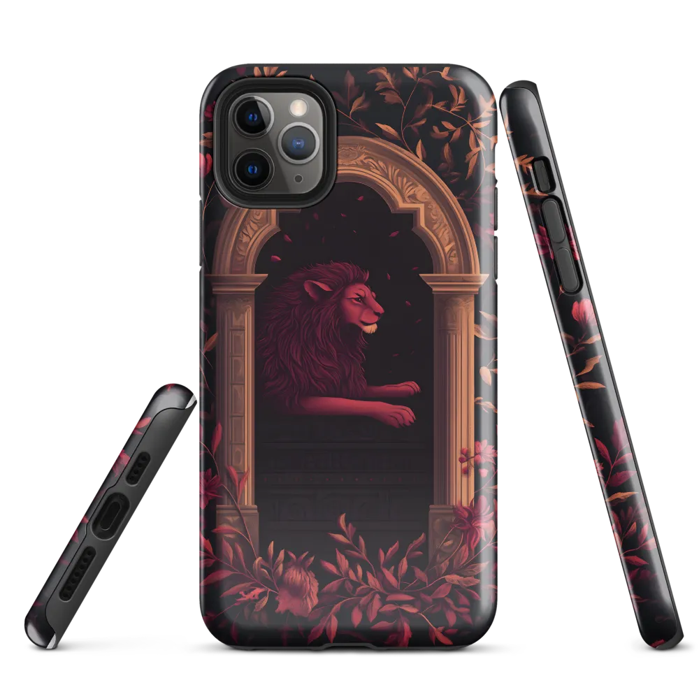 Regal Serenity: A Lion's Rest | Phone Case |  11 Pro Max | Tough Case | Glossy