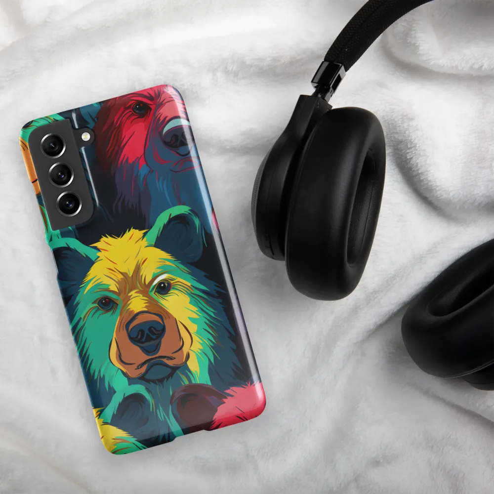 The Colorful Essence of Bears | Phone Case |  S21 FE | Snap Case | Glossy