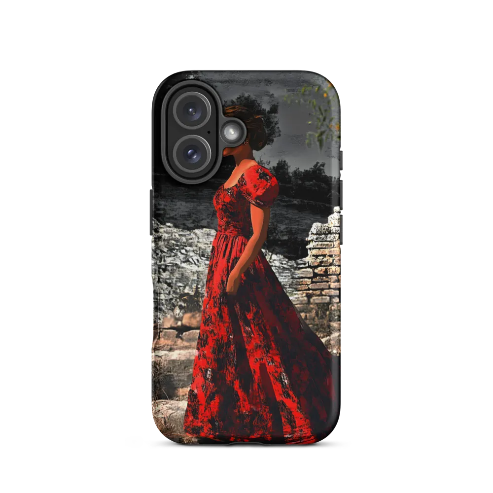 Elegance in Red | Phone Case