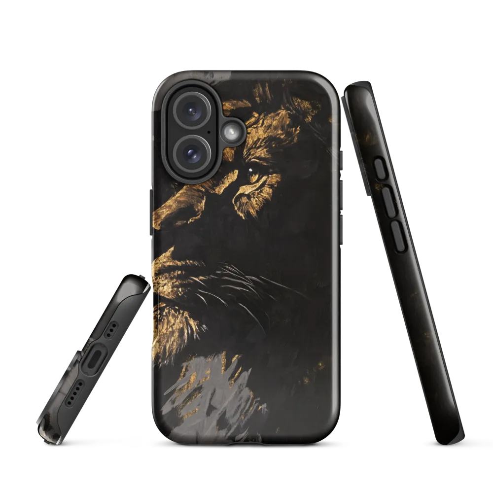 Majestic Gaze: The Golden Lion