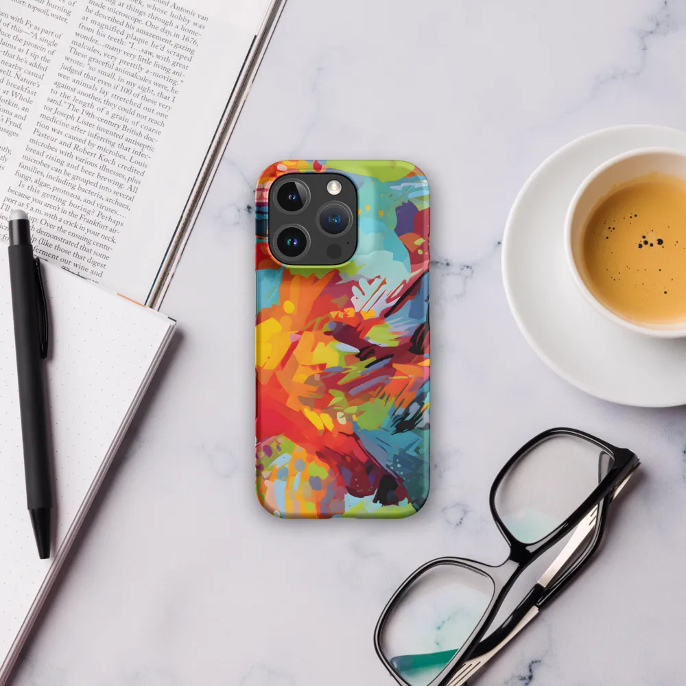 Colorful Lizard: An Abstract Adventure | Phone Case |  16 Pro | Snap Case | Matte