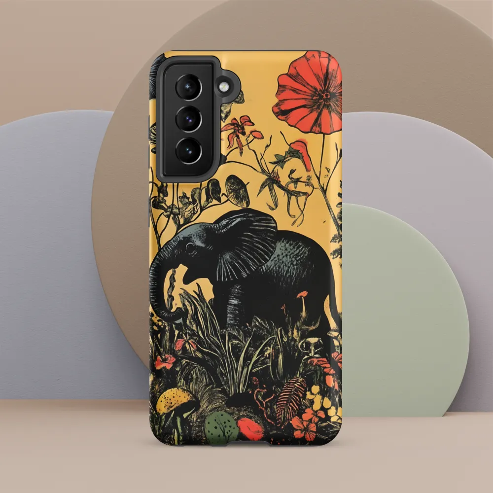 Floral Majesty: The Elephant's Sanctuary