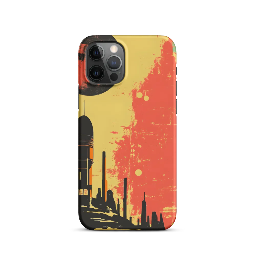 Journey to the Stars: A Retro-Futuristic Landscape | Phone Case |  12 Pro | Snap Case | Matte