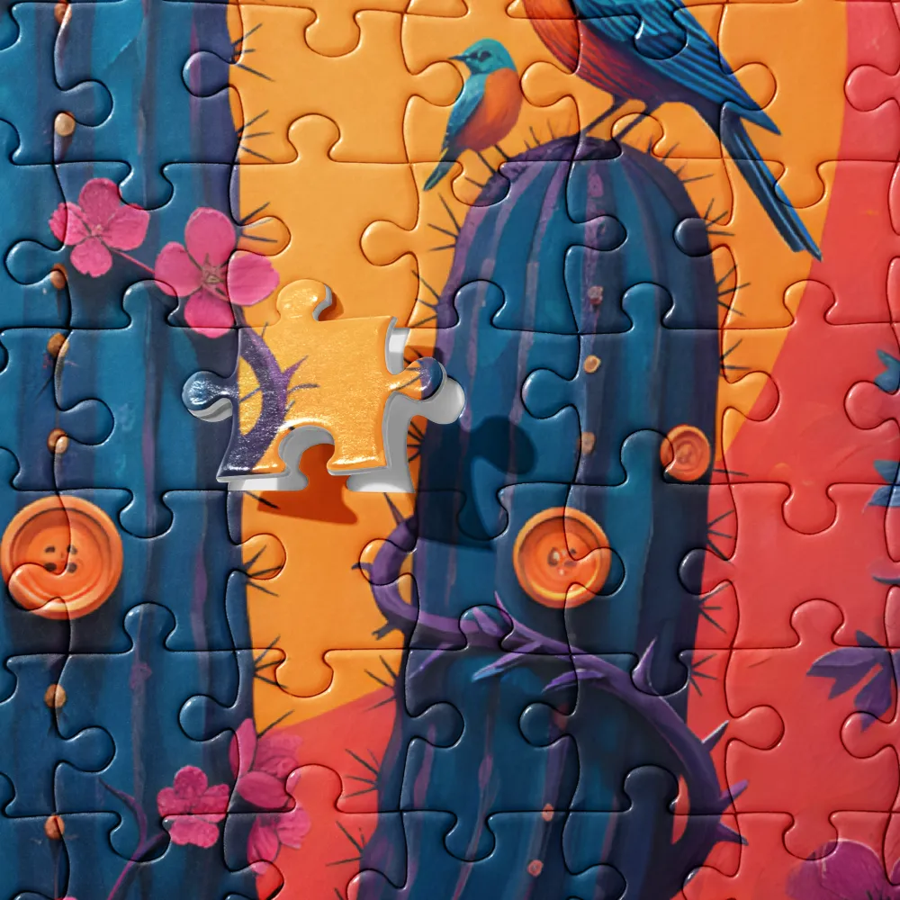 Blooming Saguaro 
 Jigsaw Puzzle