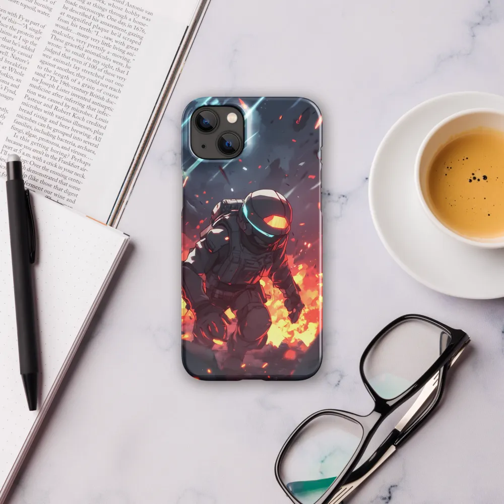 Astronaut Amidst Chaos
