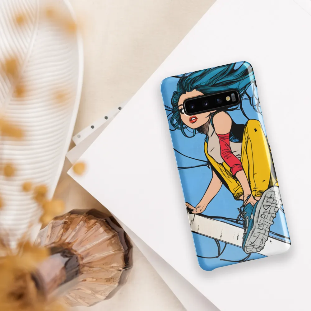 Urban Breeze: A Young Adventurer | Phone Case |  S10 Plus | Snap Case | Glossy