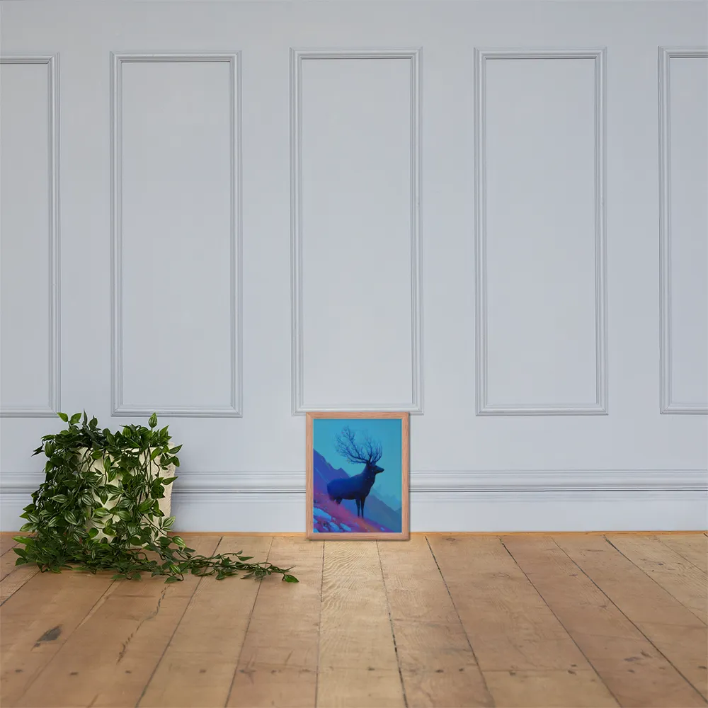 Ethereal Harmony | Poster with Red oak Frame | 11″×14″