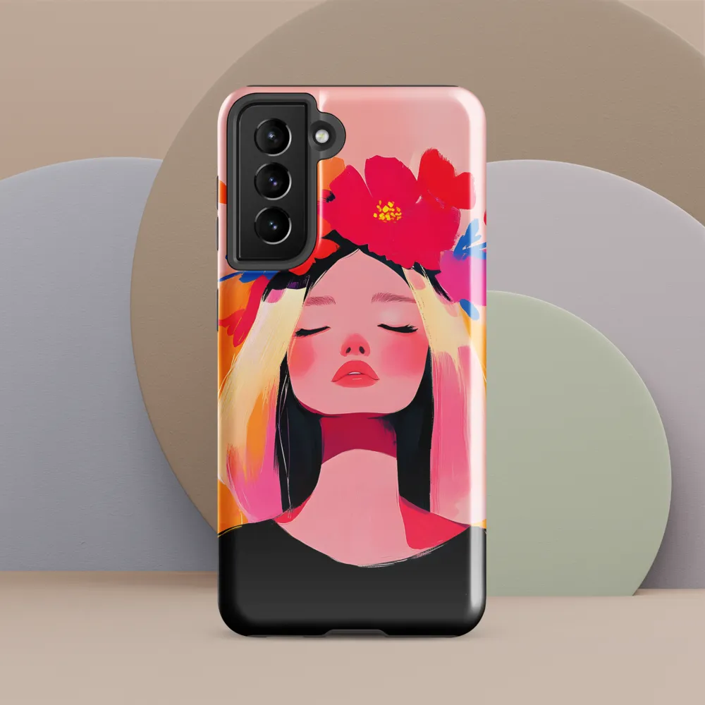Floral Serenity | Phone Case |  S21 | Tough Case | Glossy