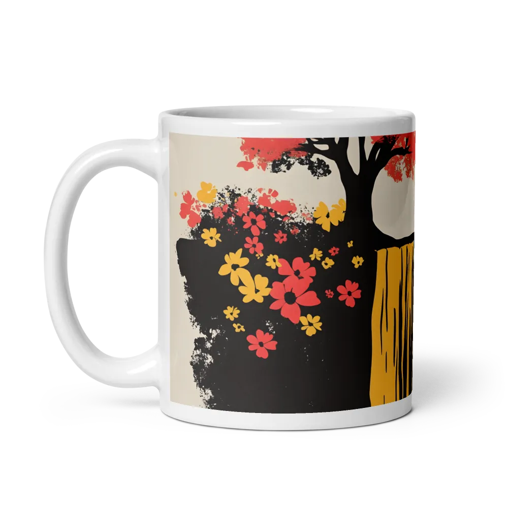 Serene Cascade of Colors | Mug with White inside | 11 oz