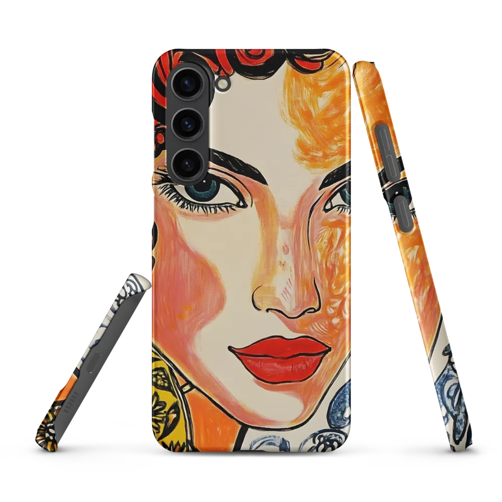 Fiery Elegance | Phone Case |  S23 Plus | Snap Case | Matte