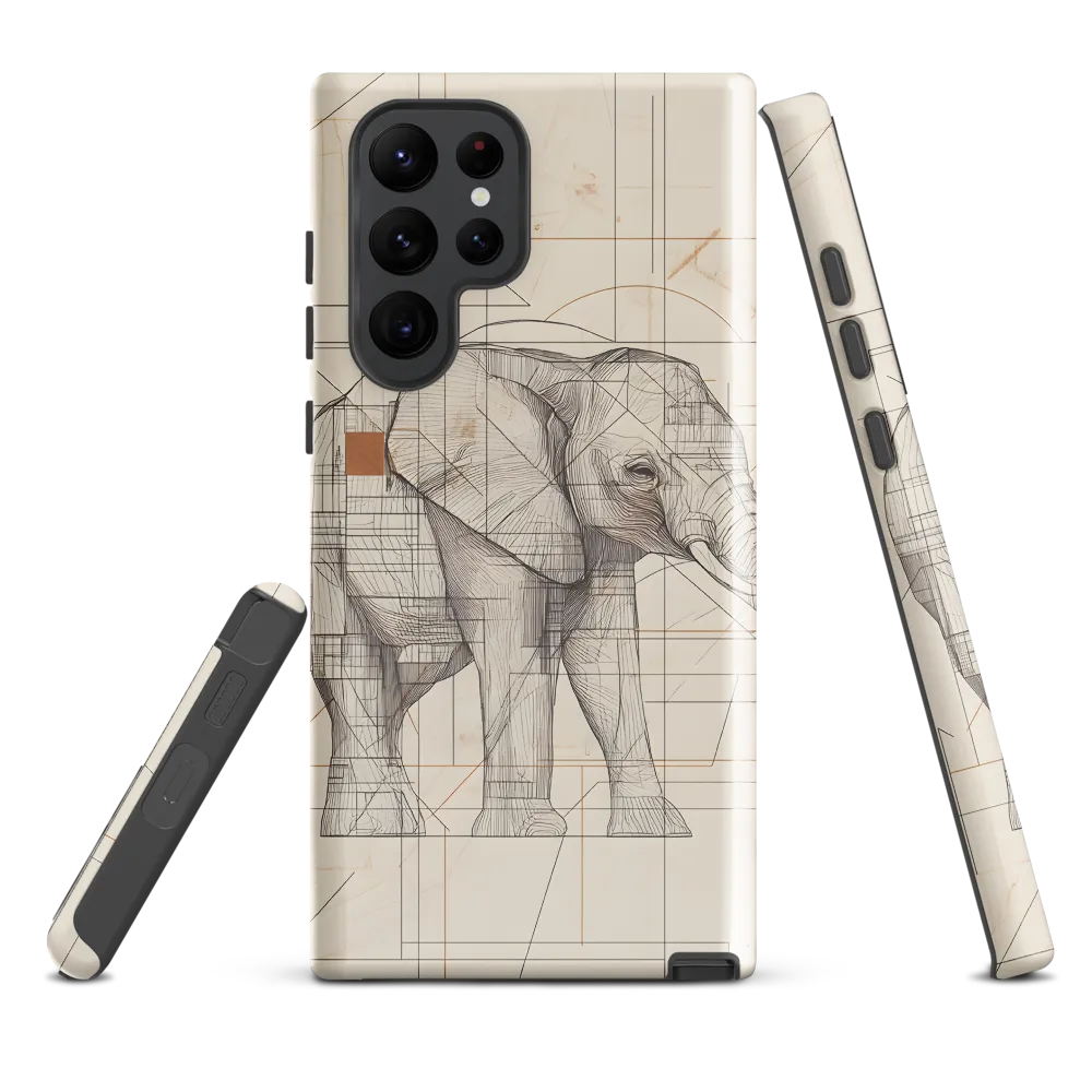 Geometric Elegance: The Steel Elephant