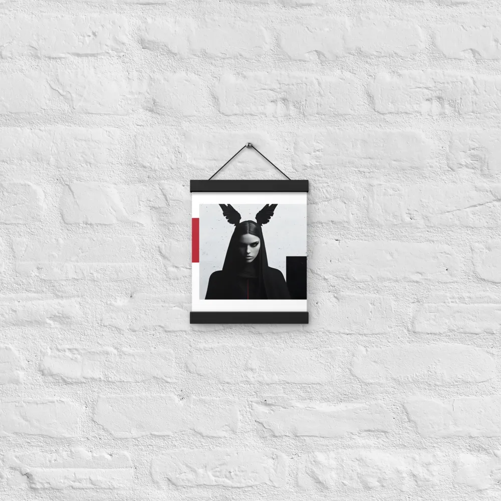 Whispers of Darkness | Poster With Black Wood Hanger | 8″×10″
