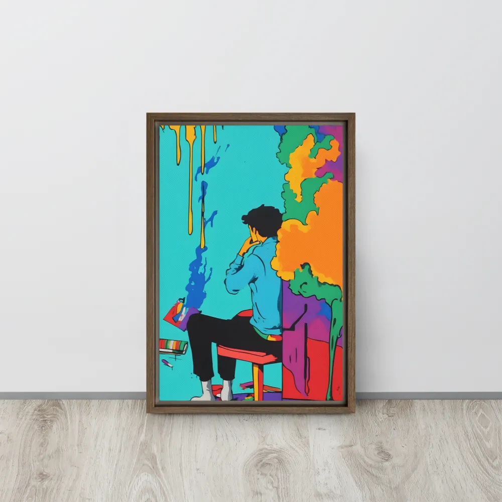 The Artist Within | Canvas with Brown Frame | 12″×18″