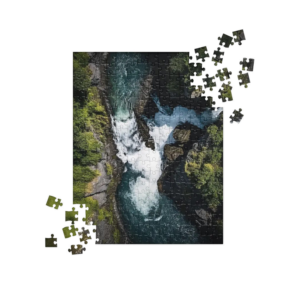 Eternal Flow: The Serene Cascade | Jigsaw Puzzle | 252/520 pieces