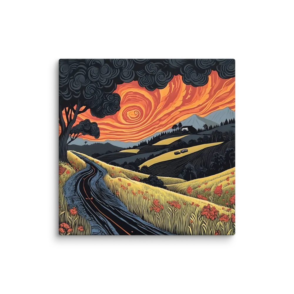 Whispers of the Winding Road | Canvas | 32″×32″