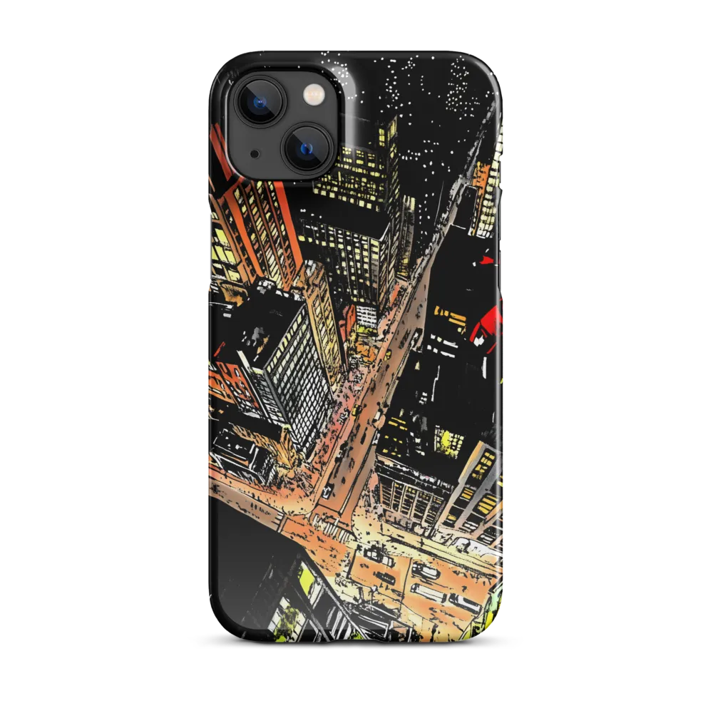 Urban Nightscape: A Bird's-eye View