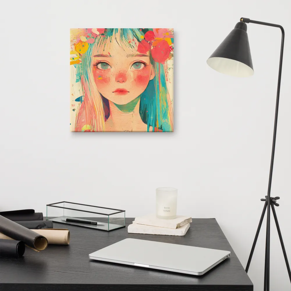 Whimsical Blossom | Canvas | 16″×16″