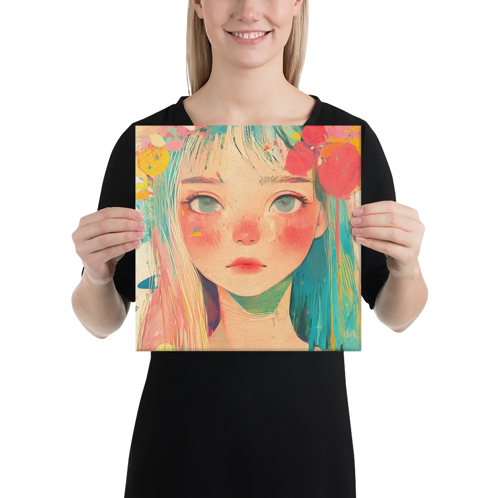 Whimsical Blossom | Canvas | 12″×12″