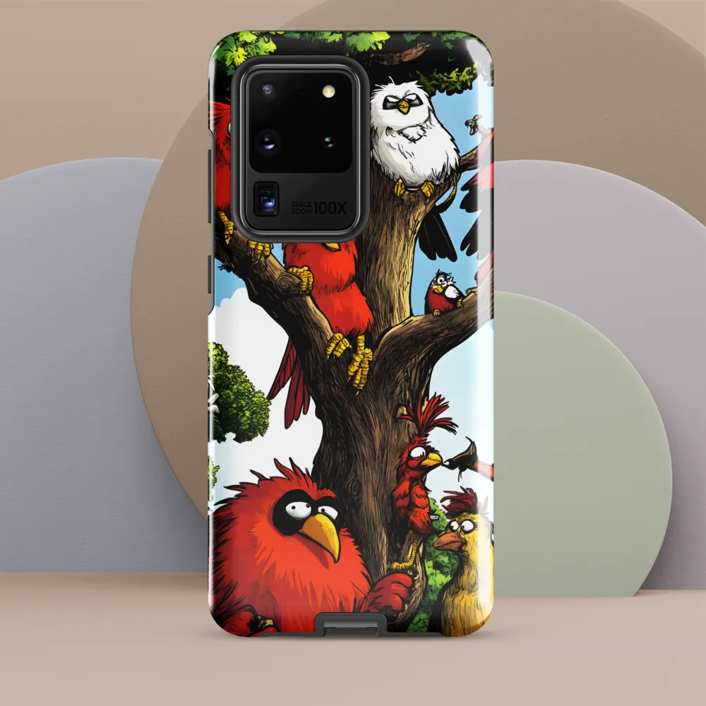 Whimsical Avian Gathering